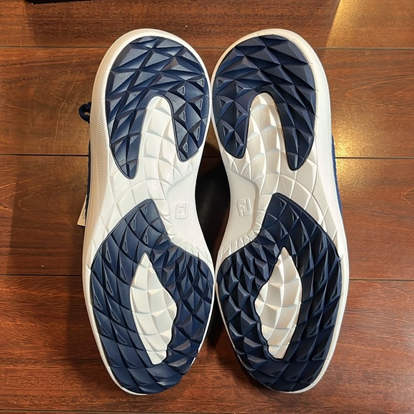 FootJoy Flex XP Golf Shoes Spikeless Mens 10 Blue 56268 Slip-On New With Box - Picture 14 of 16